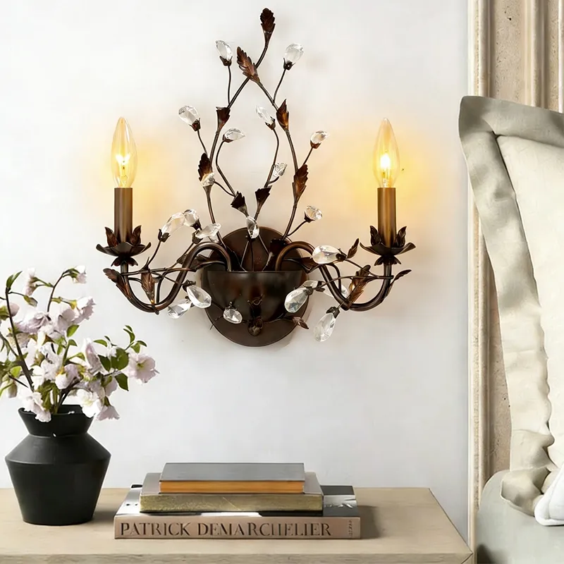 Vintage Iron 2 Light Wall Light